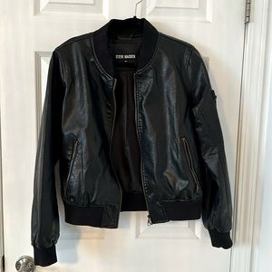 Steve Madden Faux Leather Bomber